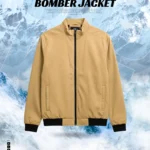 Premium Golden Color Bonded Bomber Jacket