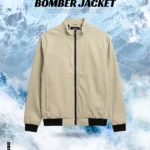 Premium Vanilla Color Bonded Bomber Jacket