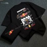 Redbull F1 Drop Shoulder Black T-shirt