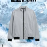 Premium Iron Color Bonded Bomber Jacket