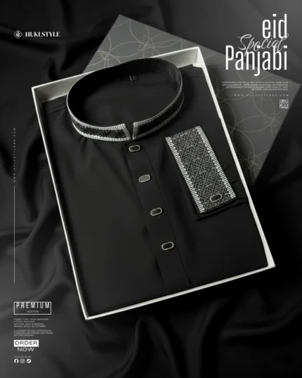 Premium Panjabi for Men - HulkStyle Panjabi collection | Black