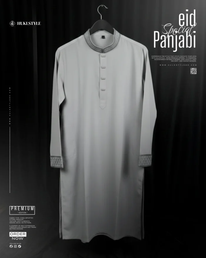 Premium Panjabi for Men - HulkStyle Panjabi collection | Gray