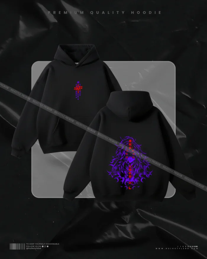 Hulkstyle Black Hoodie Demon Slayer Kimetsu no Yaiba