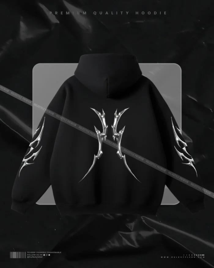 Hulkstyle Metalic Spiky Theme Hoodie - Image 3
