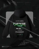 Hulkstyle Black Hoodie Porsche Green 911 RS (2)
