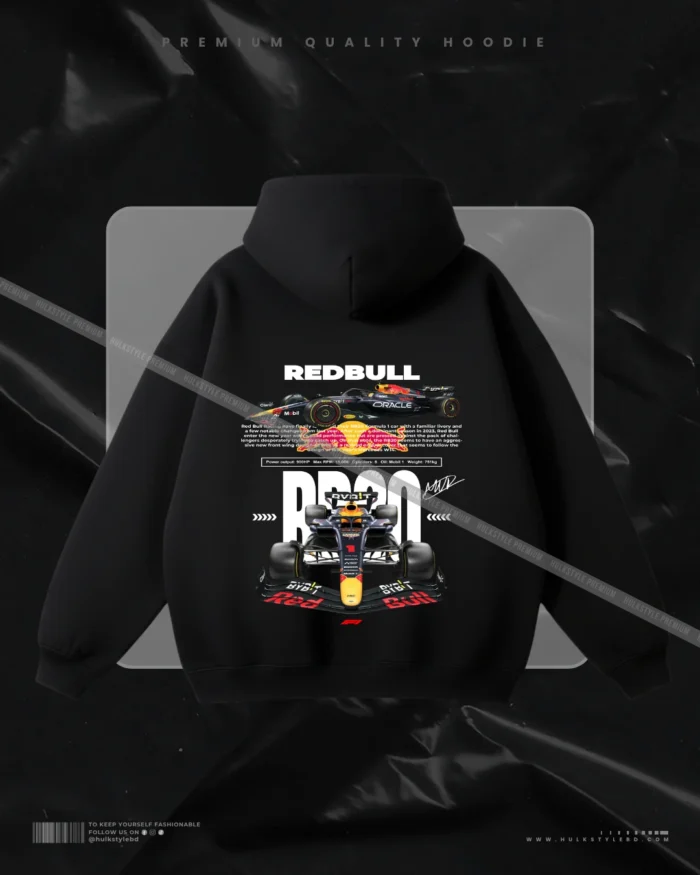 Hulkstyle Black Hoodie Redbull F1