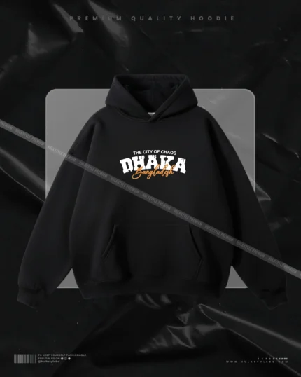 Hulkstyle Black Hoodie The City of Chaos Dhaka