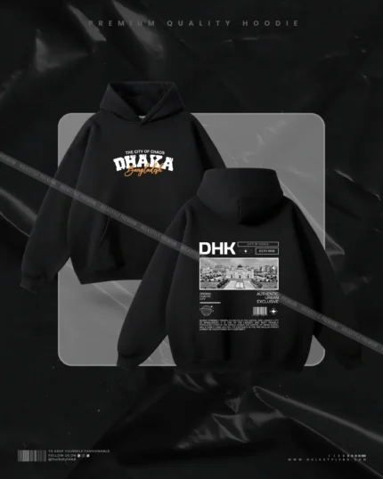 Hulkstyle Black Hoodie The City of Chaos Dhaka