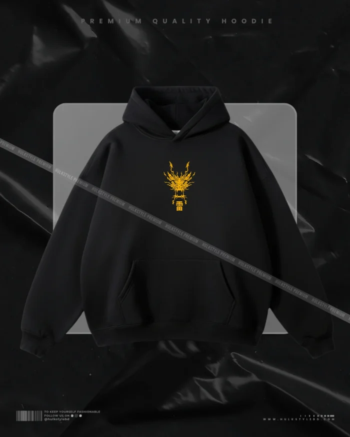 Demon Slayer - Zenitsu Black Hoodie - Image 2