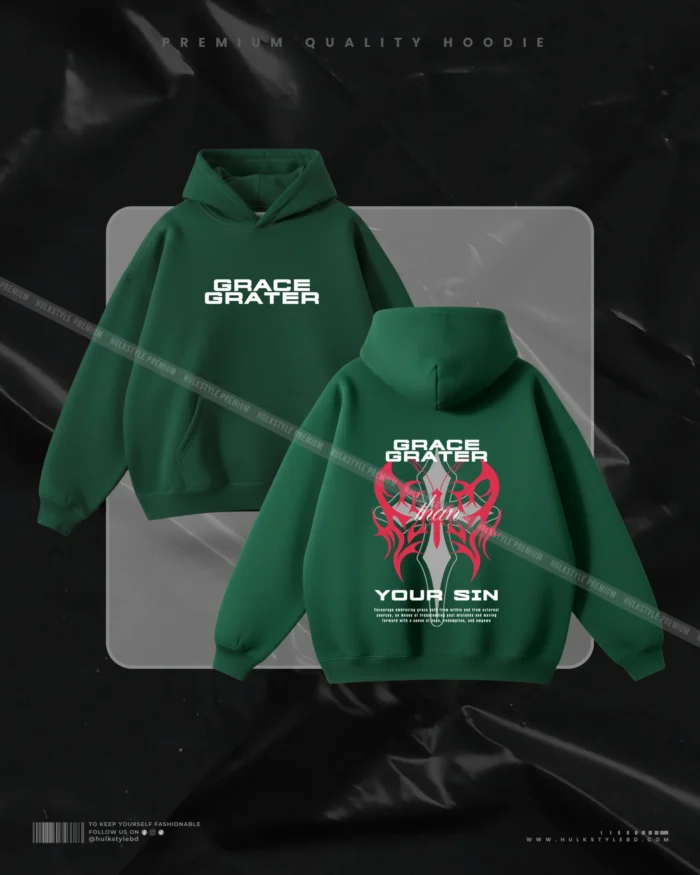 Hulkstyle Green Hoodie Grace Grater