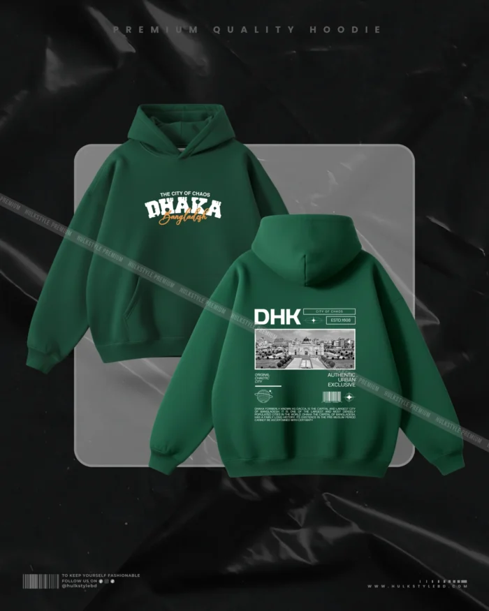 Hulkstyle Green Hoodie The City of Chaos Dhaka