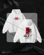 911 Red Porsche Hoodie