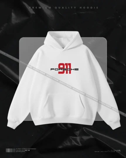 911 Red Porsche Hoodie
