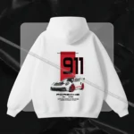 911 Red Porsche Hoodie