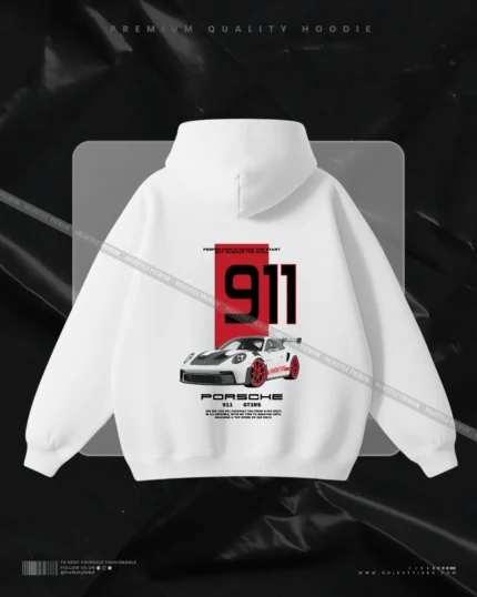 911 Red Porsche Hoodie