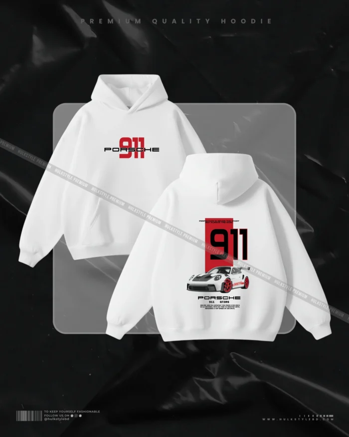 911 Red Porsche Hoodie