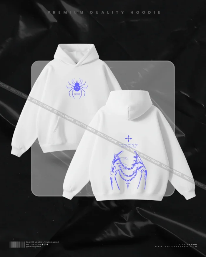 Hulkstyle White Hoodie Phantom