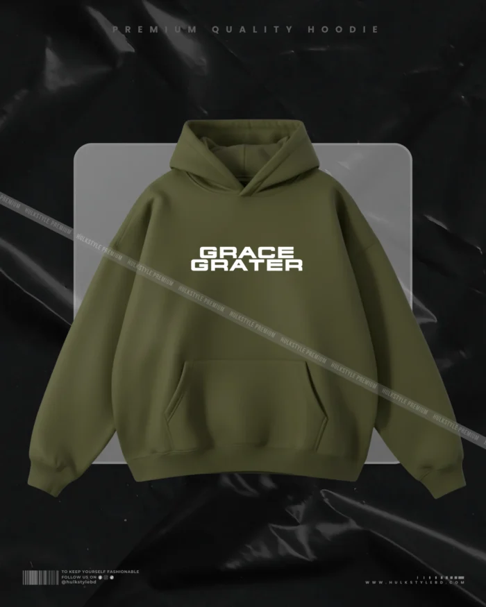 Hulkstyle Olive Hoodie Grace Grater