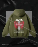 Hulkstyle Olive Hoodie Grace Grater