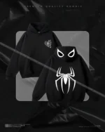Hulkstyle Spider Hooded Black Hoodie