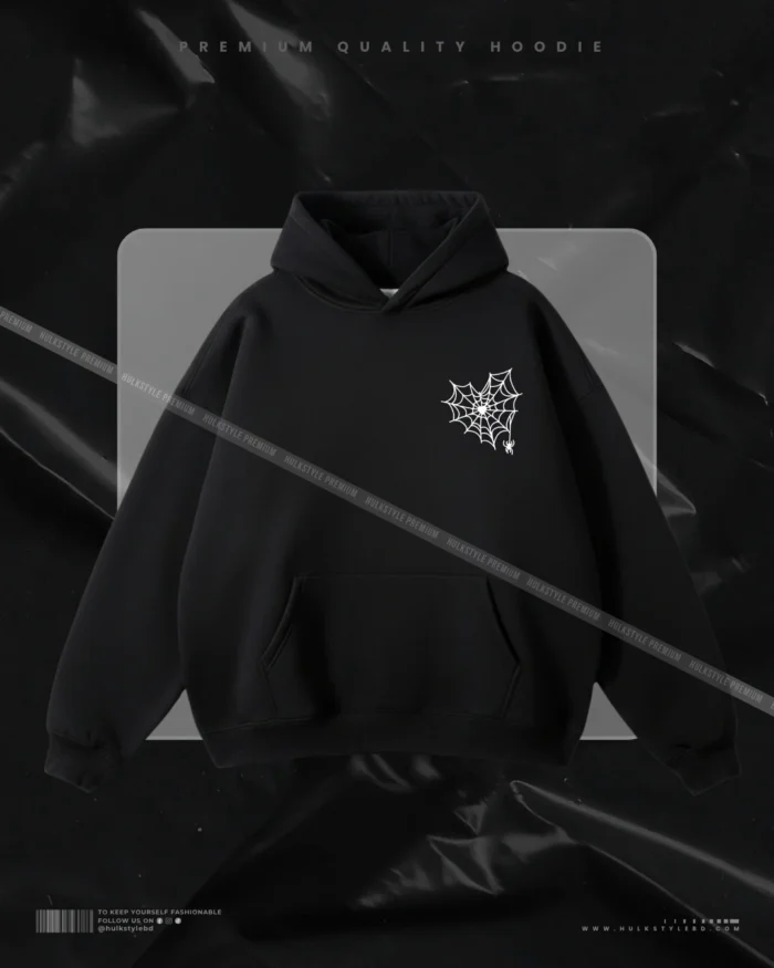 Hulkstyle Spider Hooded Black Hoodie