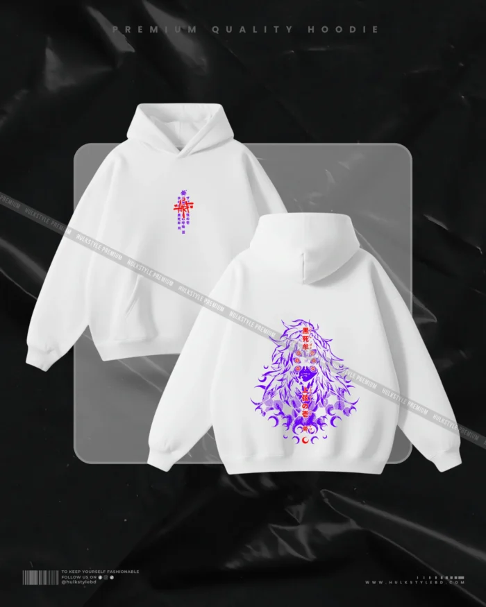 Hulkstyle White Hoodie Demon Slayer Kimetsu no Yaiba