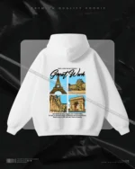 Hulkstyle White Hoodie Great Work