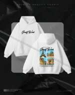 Hulkstyle White Hoodie Great Work