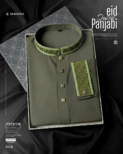 Premium Panjabi for Men - HulkStyle Panjabi collection | Olive