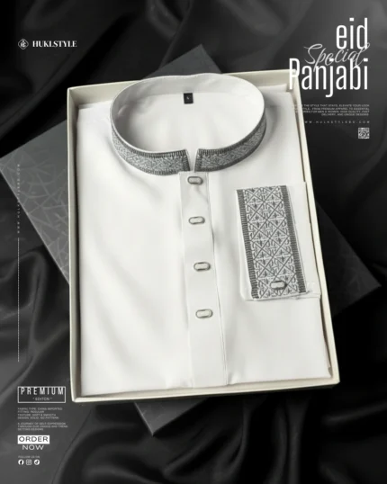 Premium Panjabi for Men - HulkStyle Panjabi collection | White
