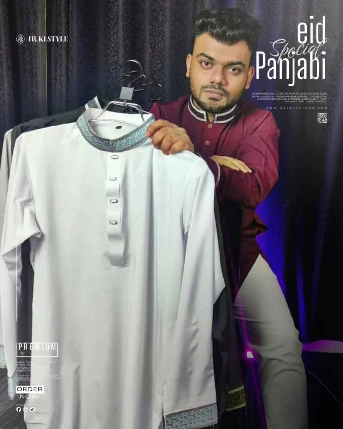 Premium Panjabi for Men - HulkStyle Panjabi collection | White
