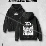 Hulkstyle "TOKYO TRIBE 2" Graphic Acid Wash Hoodie