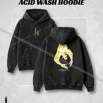 Premium Jujutsu Kaisen Fushiguro Acid Wash Hoodie