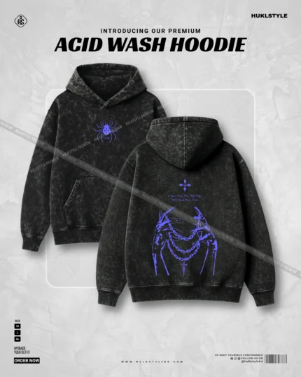 Hulkstyle Premium Celestial Acid Wash Hoodie