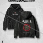 Hulkstyle 'VALHALLA' Viking Acid Wash Hoodie