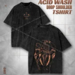 Ryomen Sukuna Jujutsu Kaisen Acid Wash Drop Tee