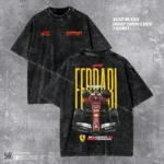 Ferrari Formula 1 Acid Wash T-shirt | Lewis Hamilton Edition | HulkstyleBD