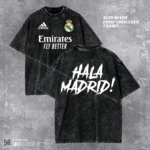 Hala Madrid Acid Wash T-shirt | Drop Shoulder Men's Tee | HulkstyleBD