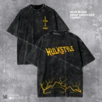 Hulkstyle Thunder Acid Wash T-shirt | Drop Shoulder Streetwear | HulkstyleBD