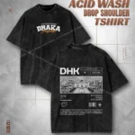 City of Chaos Dhaka Streetwear Acid Wash Drop Tee