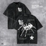 Premium Spider Anatomy Acid Wash Tee