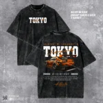 Tokyo Underground Acid Wash T-shirt | Neo-Tokyo Drop Shoulder | HulkstyleBD