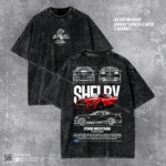 Ford Mustang Shelby Acid Wash T-shirt | GT500 Drop Shoulder Tee | HulkstyleBD