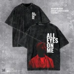 All Eyes On Me Acid Wash T-shirt | Vintage 2Pac Aesthetic Tee | HulkstyleBD