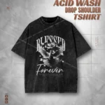 Forever Blessed Minimalist Men’s Acid Wash Drop Tee