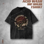 Burns Eternal Graphic Acid Wash Drop Tee for Men