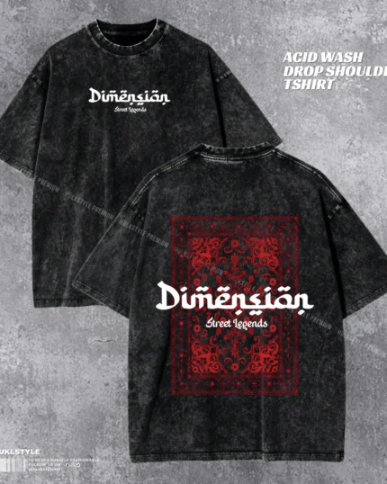 Dimension Acid Wash T-shirt | Multi-Dimensional Drop Shoulder | HulkstyleBD