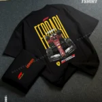 Drop shoulder tshirt for men - Ferrari Premium Oversized streetwear | HulkStylebd