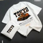 Drop shoulder tshirt for men - Tokyo Undergrounds White Premium Oversized streetwear | Hulktylebd