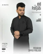 Modern Zipper Panjabi BD - Hulkstyle New Panjabi for Men | Black